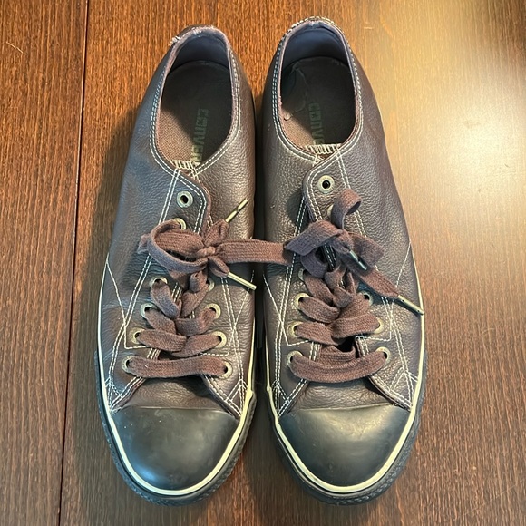 Converse All Star Low Leather Shoes Men’s Size 11 - Picture 1 of 7